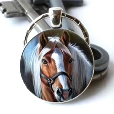 Horse Pattern Keychain Creative Animal Metal Key Chain Men Women Gift