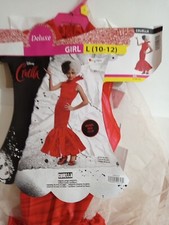 Disney Cruella De Vil Movie Red Dress Halloween Costume Girls Large 10-12