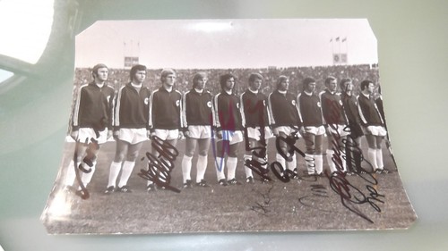 Pressefoto DFB,8xorig.sign.,Köppel,Fichtel,Müller,Netzer,Wimmer ...