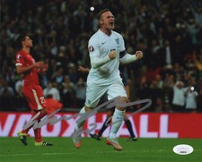 England Wayne Rooney Autographed Signed 8x10 EPL Photo JSA COA #5