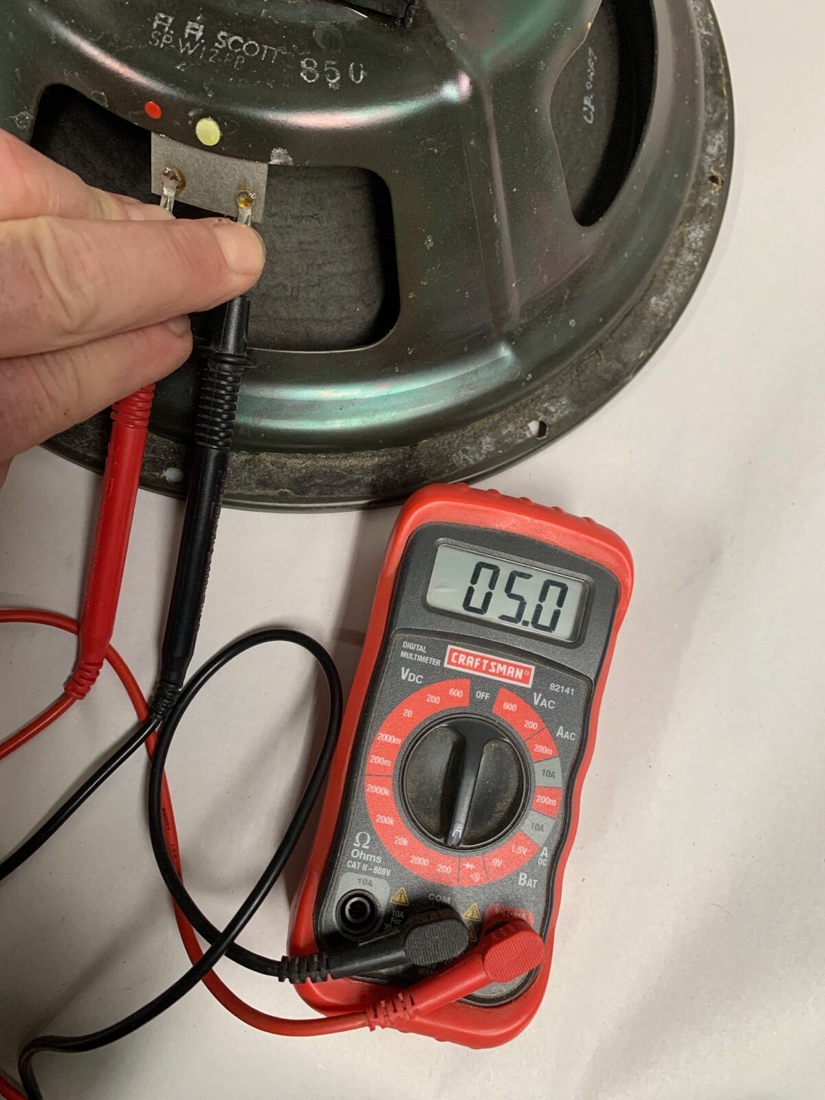 Vintage HH Scott SP-W 12-8B 12" Audio Speaker Alnico Woofer Speaker Driver (A15)