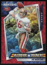 Joe Montana 2021 Panini Rookies & Stars # AB-25 Airborne Red Scope San Francisco