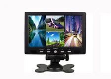 7 Inch LCD HD 4 Split Quad Video Displays Backup Monitor Car Rear View Monitor