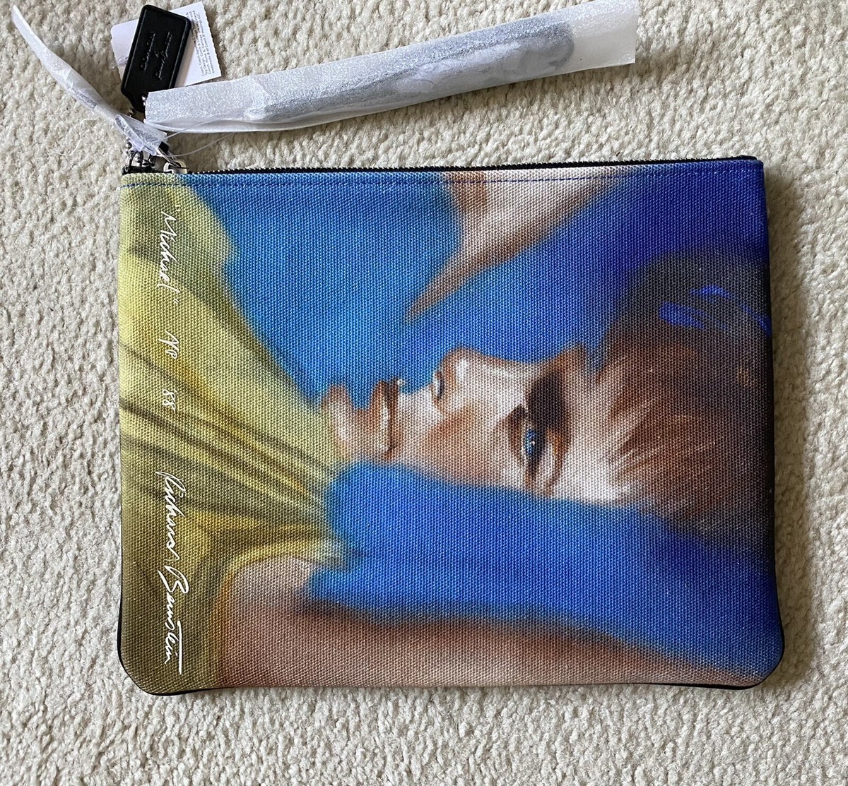 NWT LIMITED EDITION COACH X RICHARD BERNSTEIN XLG POUCH 32