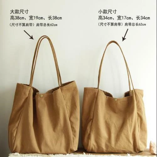 Fashion Womens Loose Casual Slouchy Canvas Big Bags Shoulder Bags Big Tote - Picture 4 of 20