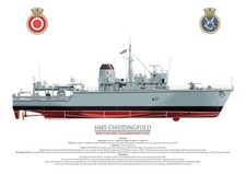 HMS Chiddingfold -  Fine Art A4 Print