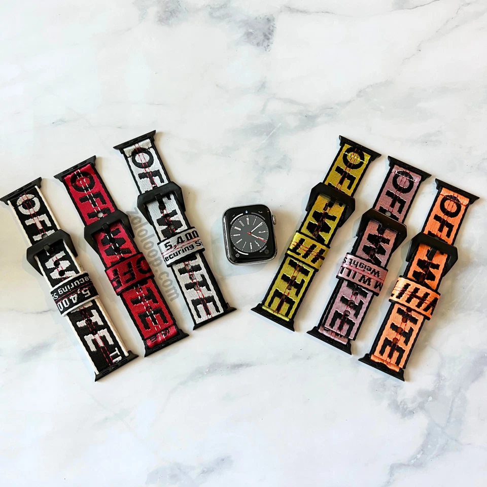 RELOJ APPLE BLANCO ROTO CORREA DE NYLON HYPE BEAST 38mm 40mm 41mm 42mm 44mm 45mm 49mm Foto 3 de 4