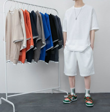 Men's Short Sleeve T-Shirt Shorts set 2 PCS Summer Casual Daily Outfits Sets