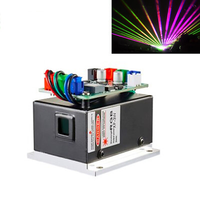 5W RGB Laser Module White Light Colorful Red/Green/Blue with TTL Modulate