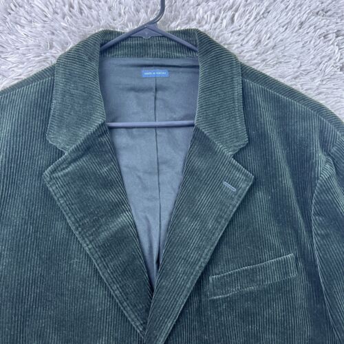 NEW Polo Ralph Lauren Sport Coat Mens 2X Black Green Corduroy Blazer 2xb - Picture 2 of 12