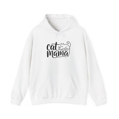 Cat Mama Unisex Heavy Blend Hoodie - Perfect Gift for Cat Lovers, Cozy