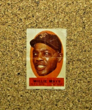 1963 Topps Peel-Offs** Willie Mays (San Francisco Giants) Blank Back