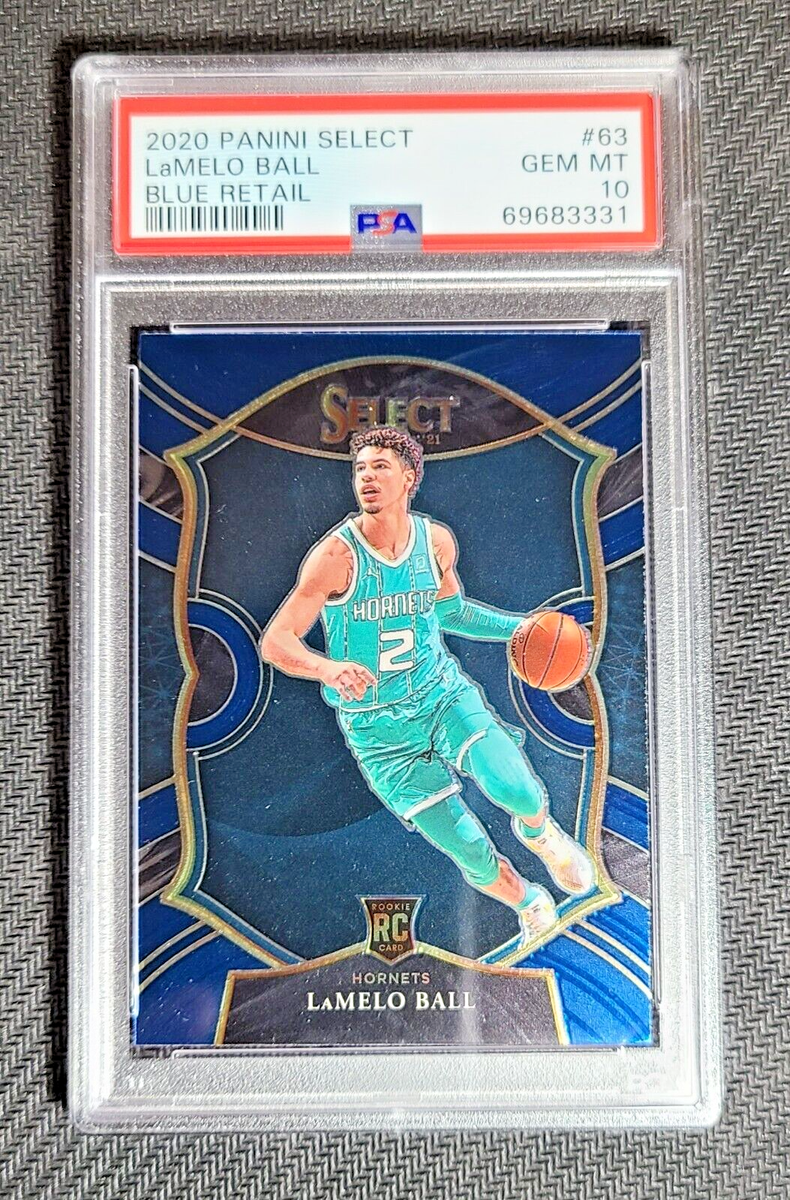 2020 Panini Select Blue Retail LAMELO BALL PSA 10 Gem Mint Rookie