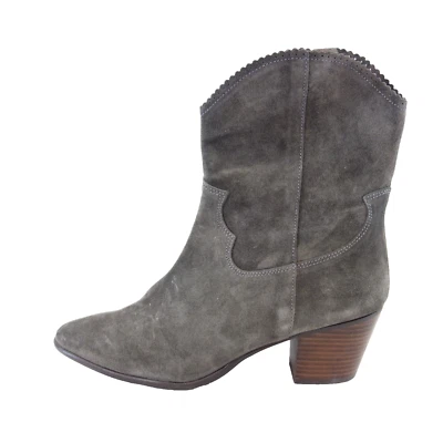 Pedro Miralles Stiefeletten Grau 41 Damen Schuh Boots Stiefel Echt Wildleder Neu - Bild 1 von 4