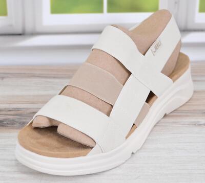 New JBU Women's AVA Slingback All Terra Sport Outdoor Sandals Shoes Size  CREAM