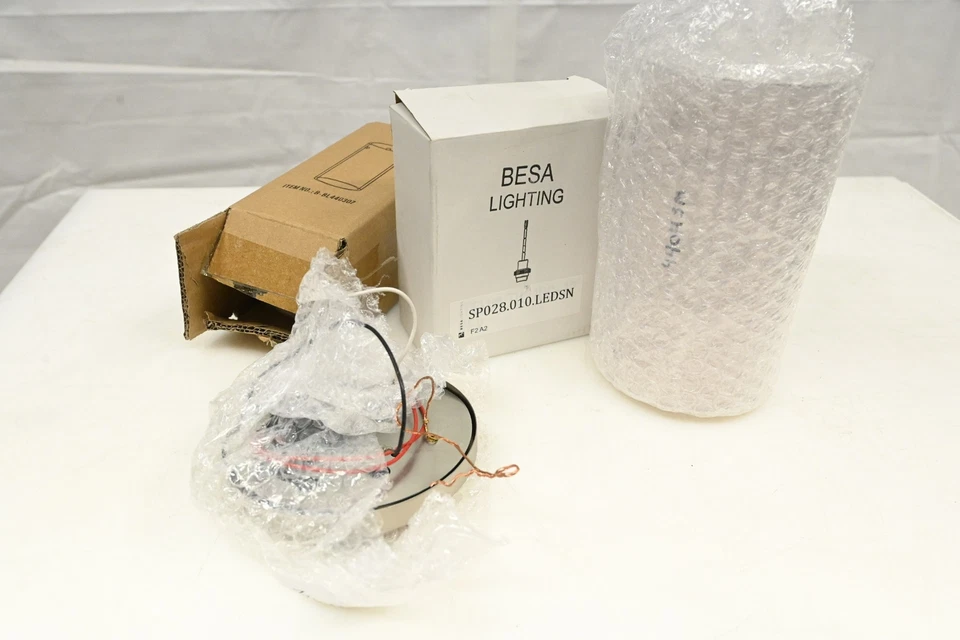 Besa Lighting 1XT-S44007-LED-SN Pahu LED Satin Nickel Pendant Ceiling Light - Image 2 of 4