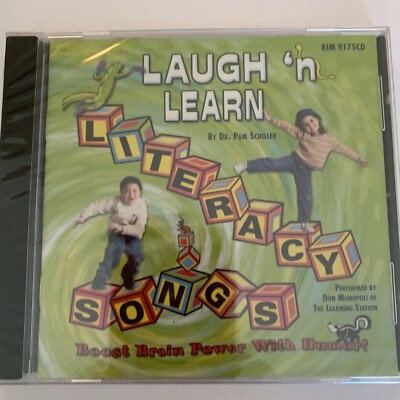 Laugh 'N Learn Literacy Songs CD 2004 Sealed 22 Kids Learning Songs Fun Sealed