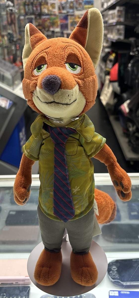 Disney Store Nick Wilde Plush Stuffed Toy Zootopia 15in Large Good Condition