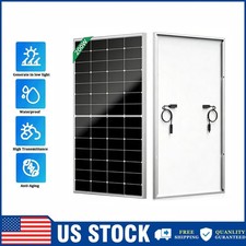 200W Solar Panel 12V Monocrystalline PV Off Grid RV Camping Roof Trailer Home
