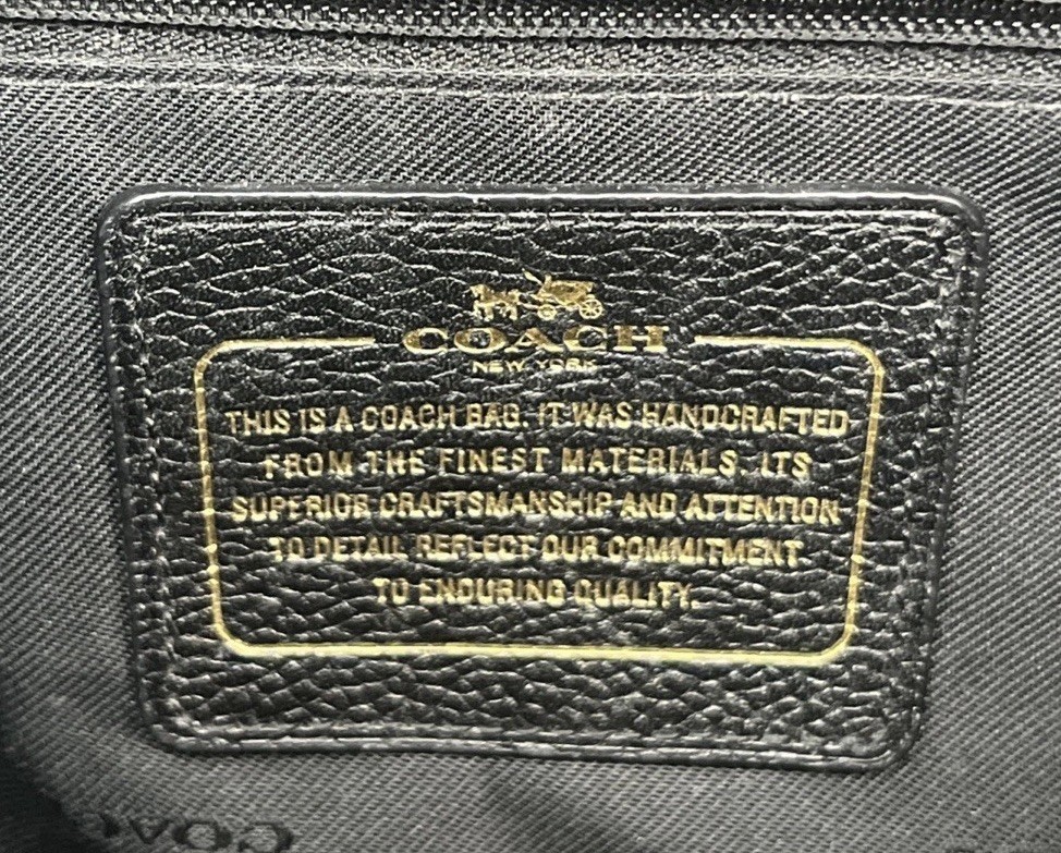 Coach Prairie Patchwork Black Leather Satchel Pur… - image 9