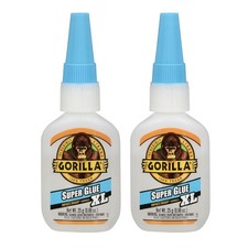 Gorilla Super Glue XL, Clear Glue, All Purpose and Fast 25 Gram Pack of 2 
