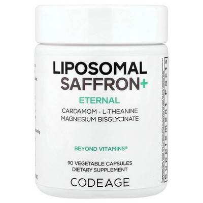 2 X Codeage, Eternal, Liposomal Saffron+, 90 Vegetable Capsules