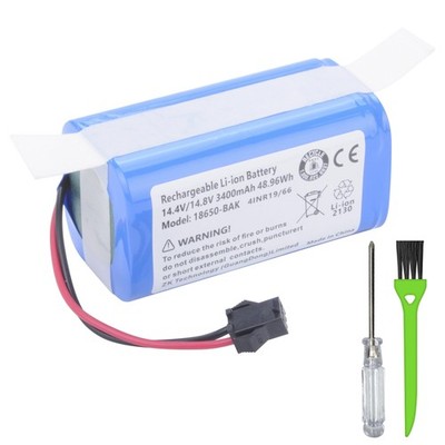 3400mAh Vacuum Battery Replacement for Deenkee 600 DK600 DK600 MAX, for Ionva...