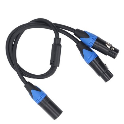 Microphone Y Splitter Cable 3 Pin Dual XLR Female To 3 Pin Male XLR Cable An SET