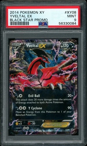 2014 Pokemon XY Yveltal EX Black Star Promo XY08 PSA 9 MINT