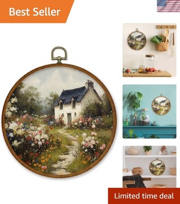 Versatile Cottagecore Round Wall Decor, 10x10in - Ideal for Gifts & Interiors