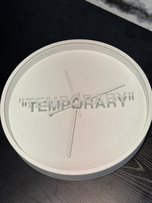 Virgil Abloh x IKEA MARKERAD Temporary Wall Clock Off-White | eBay