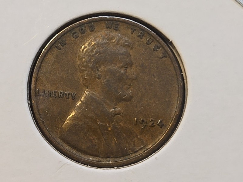 1924 Lincoln Wheat Penny Copper Cent 1C