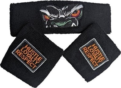 JOHN CENA Beware of Dog Headband Wristbands Set WWE