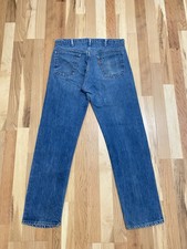 True Vintage 1970  s Levi  s 505 0217 Dark Wash Denim Jeans 36  Waist
