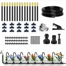 Drip Irrigation System Kit Garden Watering Hose 360° Spray Nozzles