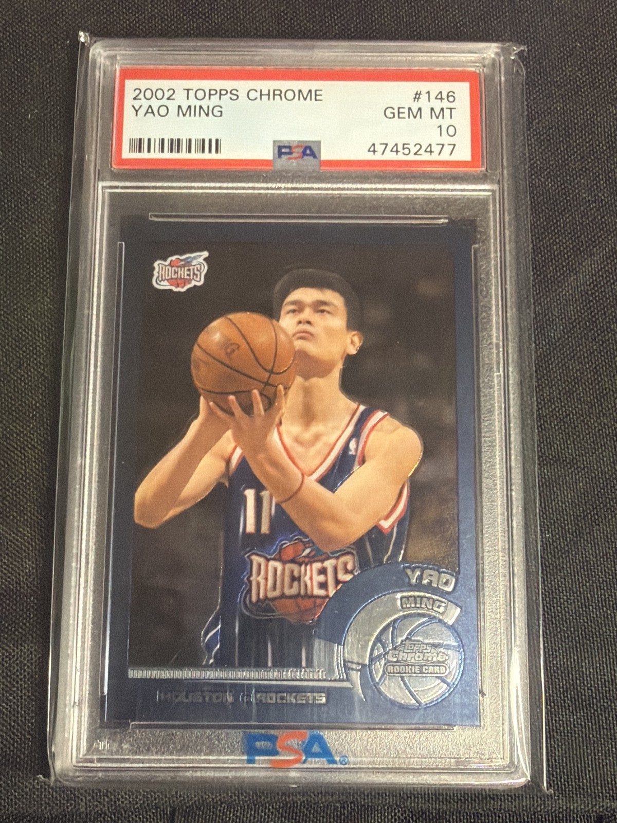 2002 Topps Chrome Yao Ming #146 PSA 10