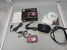 Nikon COOLPIX S4100 Plum Touchscreen Digital Camera In Box Parts only