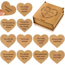 12 Reasons Why I Love You Heart Puzzle in Wood Box,Romantic Gift for Boyfrien...