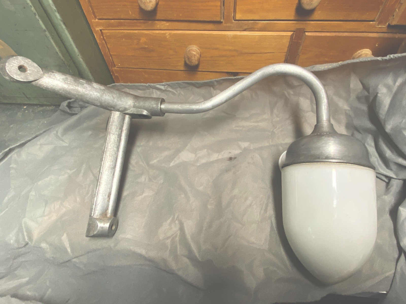 Reclaimed Coughtrie of Glasgow Vintage Swan Neck Corner Light