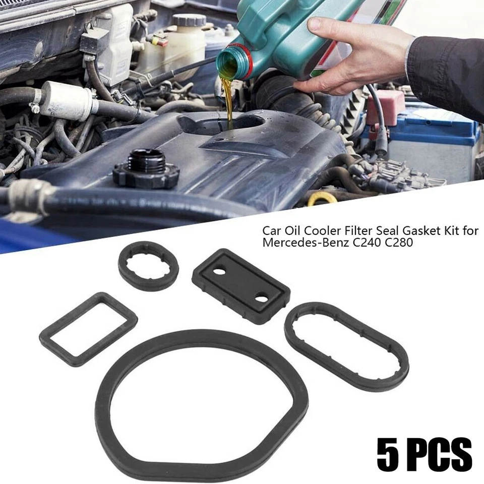 High Quality Oil Filter Housing Seal For Mercedes W163 Gasket 1121840161 Rubber - Image 2 of 4