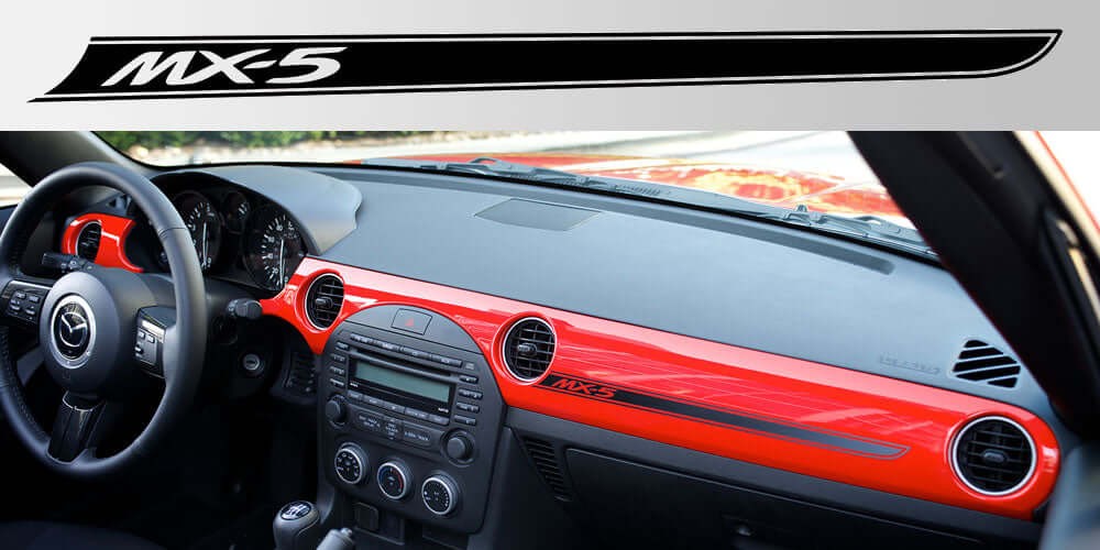 Aftermarket Mazda Miata MX-5 NC Club Dash Decal