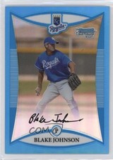 2008 Bowman Chrome Prospects Blue Refractor /150 Blake Johnson #BCP49 li3