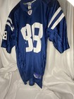 90s Reebok NFL Indianapolis Colts Marvin Harrison #88 Blue Football Jersey Sz L — photo 4