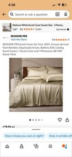 NEXHOME PRO Duvet Cover Set Twin,Cooling Duvet Covers, SAND TWIN 68"x90