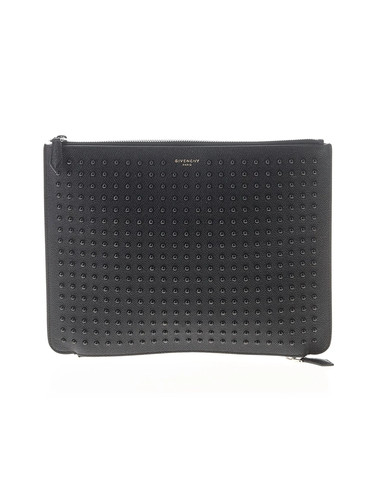 Givenchy Women Black Leather Clutch One Size