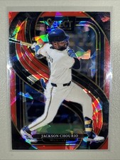 2025 Select Jackson Chourio #130 Premier Level Red Cracked Ice /199