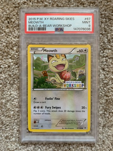Meowth graded PSA 9 for sale on eBay