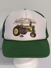 Vtg American Classic John Deere Model 730 Trucker Hat Snapback Farming Tractor