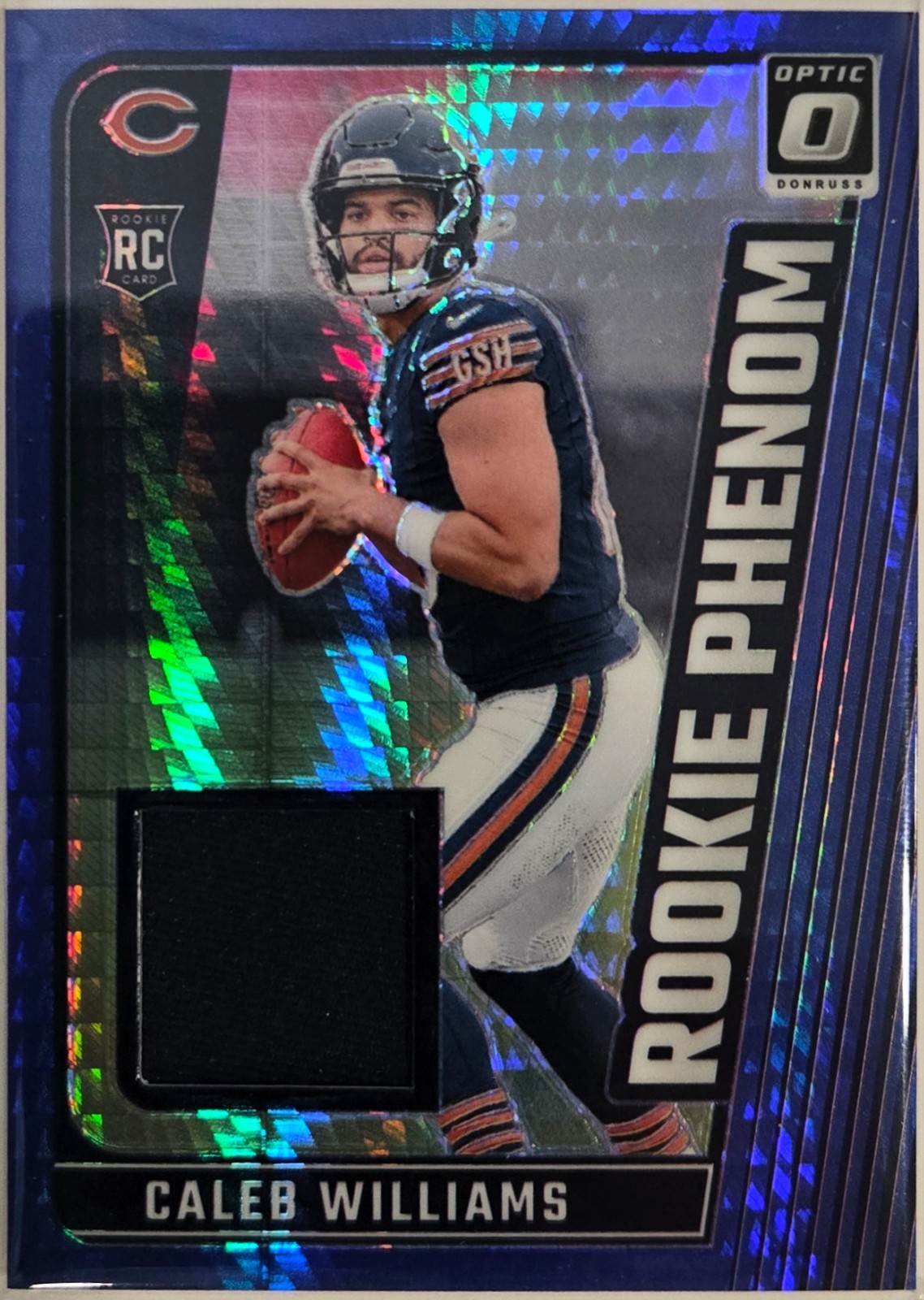 2024 Donruss Optic Caleb Williams Rookie Phenom Patch RC Optic Bears