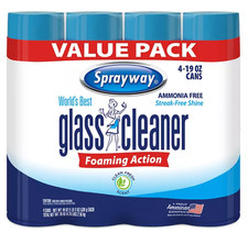 Sprayway Glass Cleaner 19 Ounce Pack of 4 Streak Free Shine free shipping
